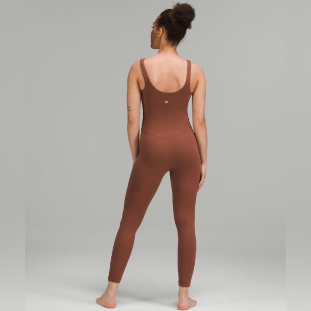 lululemon athletica Brown Seamless Full-Length Unitard Leggings Jumpsuit